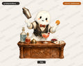 Cocktail Bartender Ghost PNG, Western Saloon Design, Sublimation Download