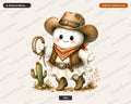 Cowboy Ghost PNG, Western Sublimation Design, Shirt & Tumbler Print Download