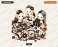 Crafting Ghost PNG, Halloween Sublimation Design, Shirt & Tumbler Print