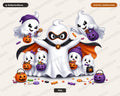 Cute Halloween Ghost PNG, Sublimation Design, Shirt Design Digital Download