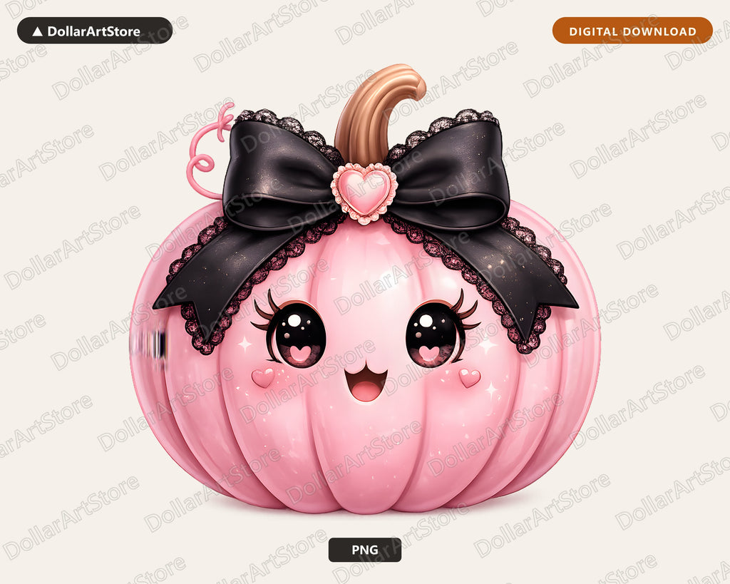 Coquette Pink Pumpkin PNG, Halloween Sublimation Design, Shirt Print Digital Download