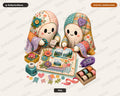 Crafting Ghost PNG, Sublimation Design, Shirt Design Digital Download