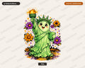 Cute Statue of Liberty PNG, Sublimation Design, Shirt & Tumbler Design Digital Download