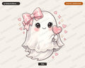 Cute Halloween Ghost PNG, Sublimation Design, Shirt & Tumbler Digital Download
