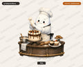 Baker Ghost PNG, Sublimation Design, Shirt & Tumbler Digital Download