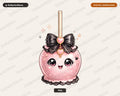 Coquette Halloween Candy Apple PNG, Sublimation Shirt Design Digital Download