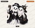 Cute Halloween Ghost PNG, Elegant Fashion Sublimation Design, Shirt & Tumbler Digital Download