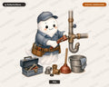 Plumber Ghost PNG, Sublimation Design, Shirt Design Digital Download