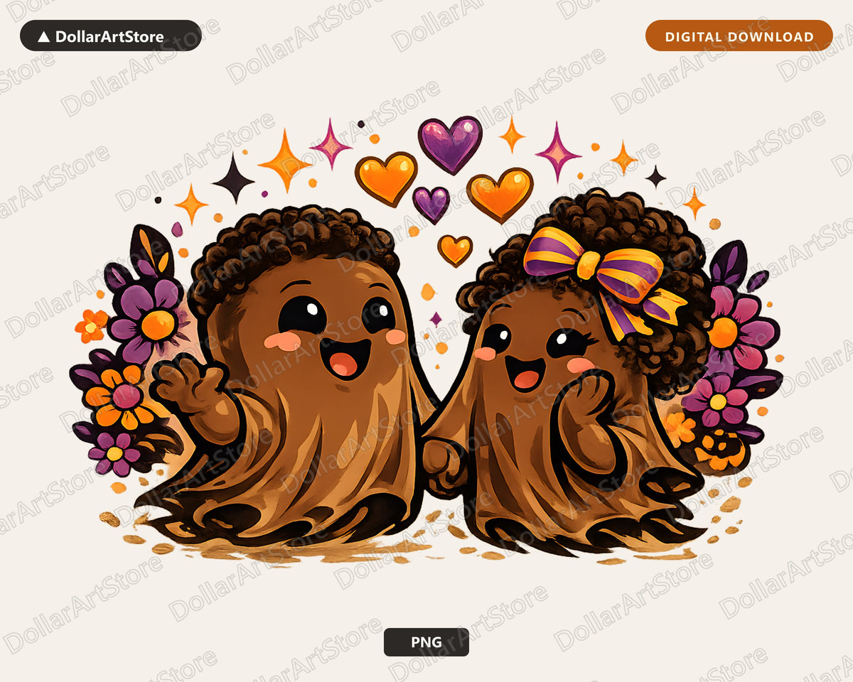 Cute Halloween Ghost PNG, Sublimation Design, Shirt Design Digital Download