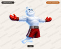 Boxer Ghost PNG, Sublimation Design, Shirt Design Digital Download