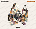 Crafting Ghost PNG Sublimation Design, Halloween Tumbler & Shirt Design