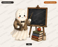 Teacher Ghost PNG, School Sublimation Design, Classroom Shirt Design Digital Download