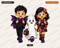 Cute Halloween Ghost PNG, Kids Costume Design, Sublimation Digital Download