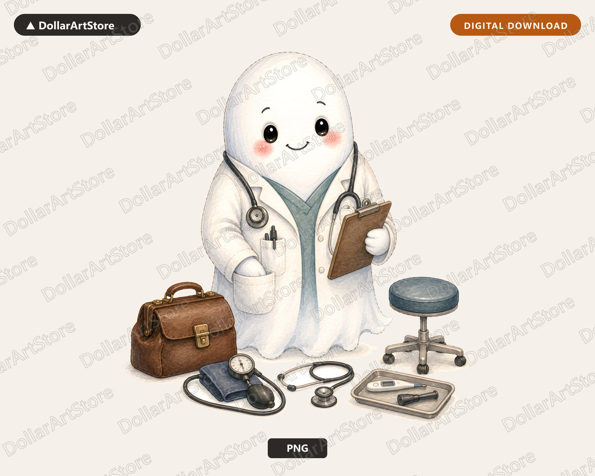 Doctor Ghost PNG, Sublimation Design, Shirt Design Digital Download