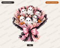 Cute Pink Ghost PNG, Sublimation Design, Halloween Shirt Design Digital Download