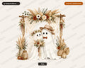 Boho Ghost PNG, Sublimation Design, Fall Autumn Shirt Design Digital Download