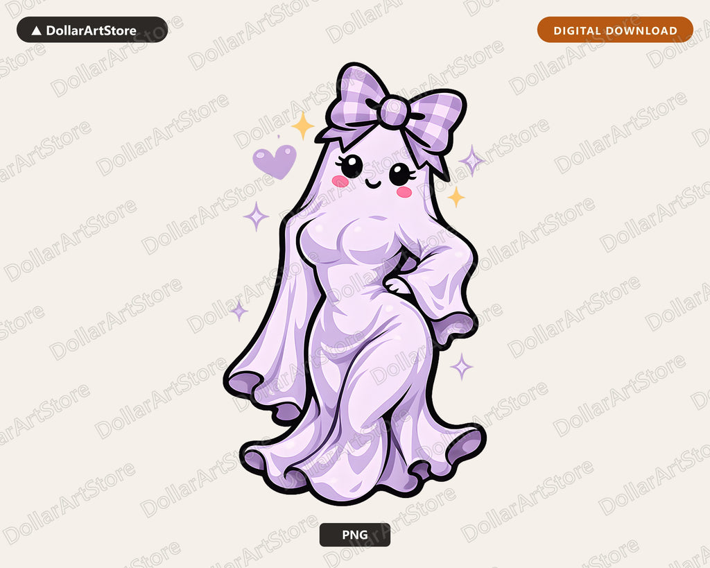 Cute Halloween Ghost PNG, Sublimation Design, Shirt Design Digital Download
