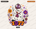 Retro Disco Ghost PNG, Sublimation Design, Halloween Shirt Design Digital Download