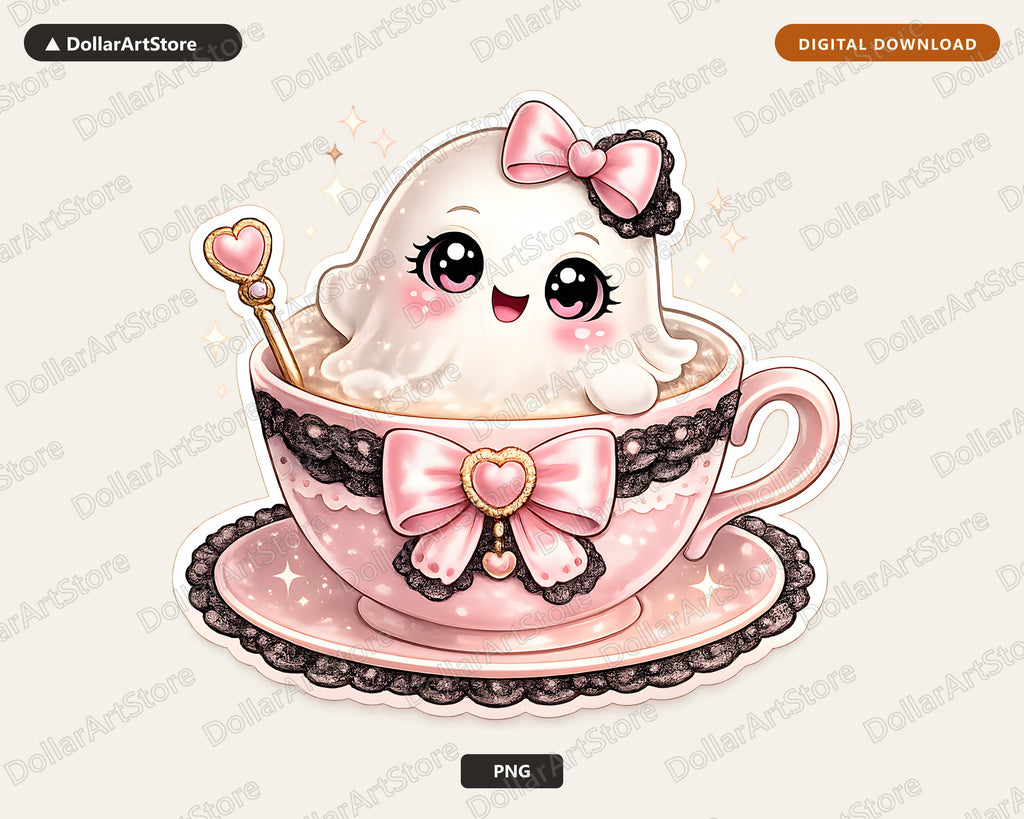 Coquette Ghost PNG, Halloween Sublimation Design, Cute Shirt PNG