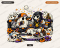 Cute Halloween Ghost PNG, Sublimation Design, Shirt Design Digital Download