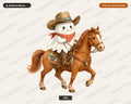 Cowboy Ghost PNG, Western Sublimation Design, Shirt & Tumbler Digital Download