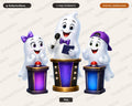 Cute Halloween Ghost PNG, Sublimation Design, Shirt Design Digital Download