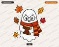 Bookish Ghost PNG, Fall Sublimation Design, Autumn Shirt Design Digital Download