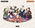 Fancy Ghost Party PNG, Sublimation Design, Shirt Design Digital Download