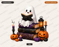Cute Ghost PNG, Halloween Sublimation Design, Shirt & Tumbler PNG Digital Download