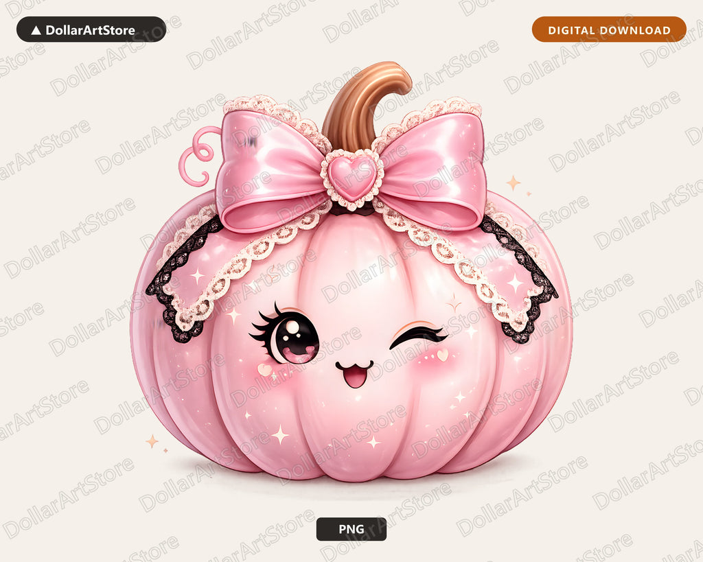 Coquette Pumpkin PNG, Cute Halloween Sublimation Design, Digital Download