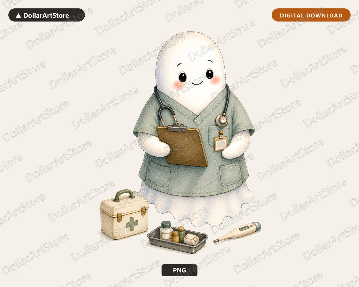Doctor Ghost PNG, Sublimation Design, Shirt Design Digital Download