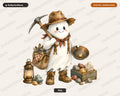 Cute Cowboy Ghost PNG, Western Prospector Sublimation Design, Shirt & Tumbler PNG