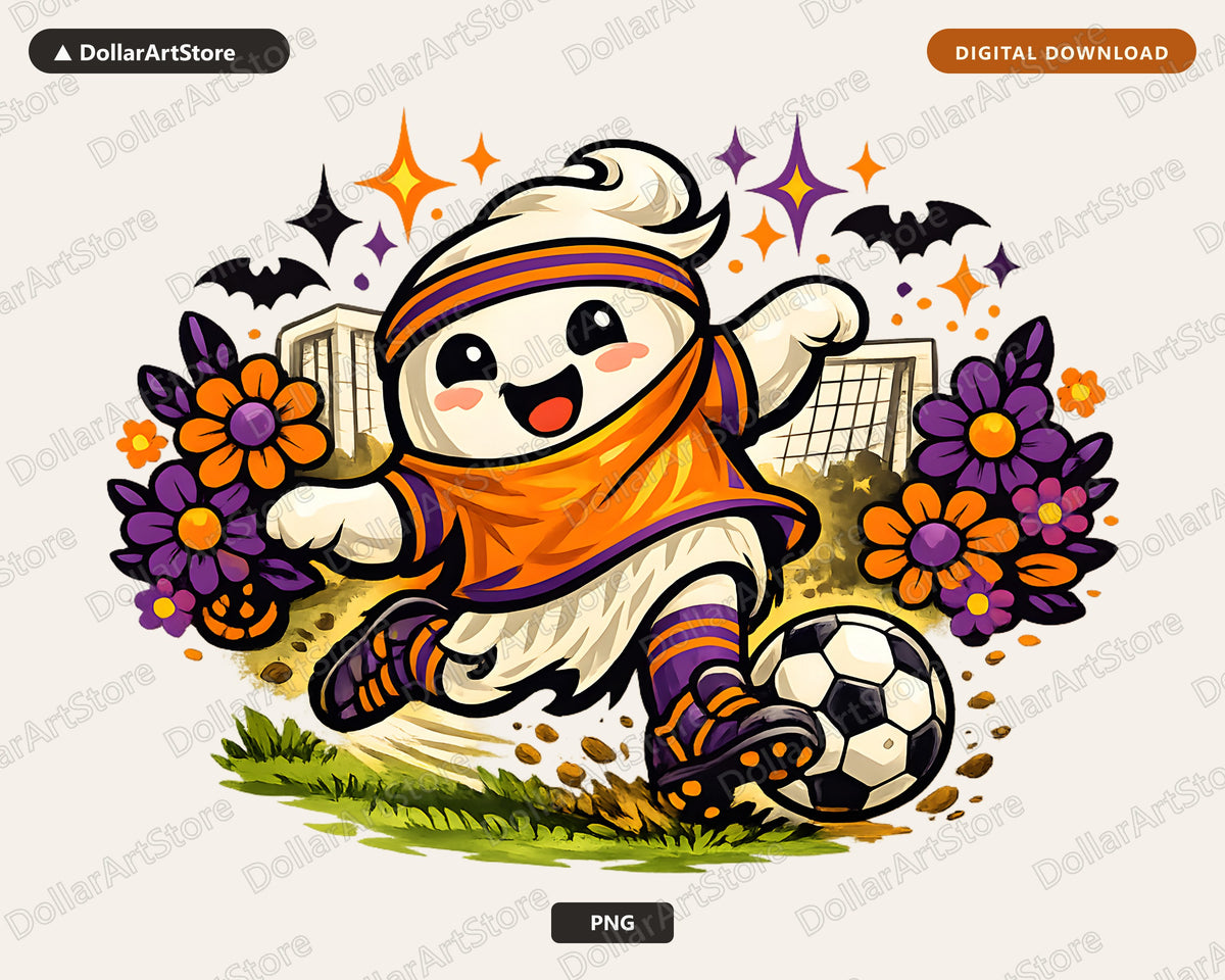 Cute Mummy Ghost PNG, Halloween Sublimation Design, Sport Shirt Design