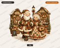 Vintage Santa Patchwork PNG, Retro Christmas Shirt Design, Sublimation Download