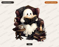 Bookish Ghost PNG, Sublimation Design, Shirt & Tumbler Print Digital Download