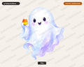 Cute Halloween Ghost PNG, Sublimation Design, Shirt & Tumbler Digital Download