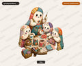 Crafting Ghost PNG, Sublimation Design, Shirt & Tumbler Print Digital Download