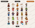 25 Halloween Costume Kids PNG Bundle, Sublimation Designs, Instant Digital Download