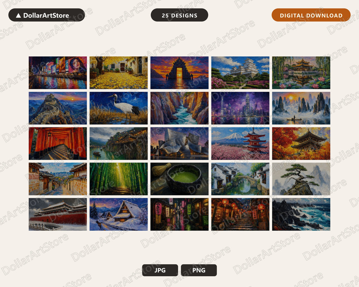 25 Cozy Scenery Frame TV Art Bundle, Samsung Frame TV Digital Download, 4K Textured Landscape Screensaver