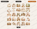25 Boho Ghost PNG Bundle, Sublimation Designs, Fall Shirt & Tumbler Pack
