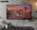 Cozy Yerevan Cascade Frame TV Art, Samsung Frame TV Digital Download, 4K Textured Scenery