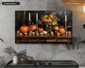 Vintage Autumn Still Life Frame TV Art, Samsung Frame TV Digital Download, 4K Pumpkin Floral