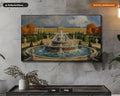 Cozy Palace Garden Frame TV Art, European Baroque Landscape, Samsung Frame TV 4K Digital Download