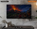 Volcanic Eruption Frame TV Art, Samsung Frame TV Digital Download, 4K Dark Scenery Screensaver
