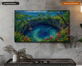 Tropical Ocean Trench Frame TV Art, Cozy Scenery Samsung Frame TV Digital Download, 4K Textured Nature Screensaver