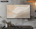 Neutral Abstract Frame TV Art, Samsung Frame TV Digital Download, 4K Screensaver
