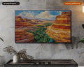 Cozy Earthy Canyon Frame TV Art, Landscape Screensaver for Samsung TV