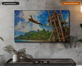 Land-Diving Scenery Textured Samsung Frame TV Art Digital Download