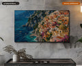 Cozy Amalfi Coast Frame TV Art, Positano Italy Scenery, Samsung Frame TV Digital Download 4K