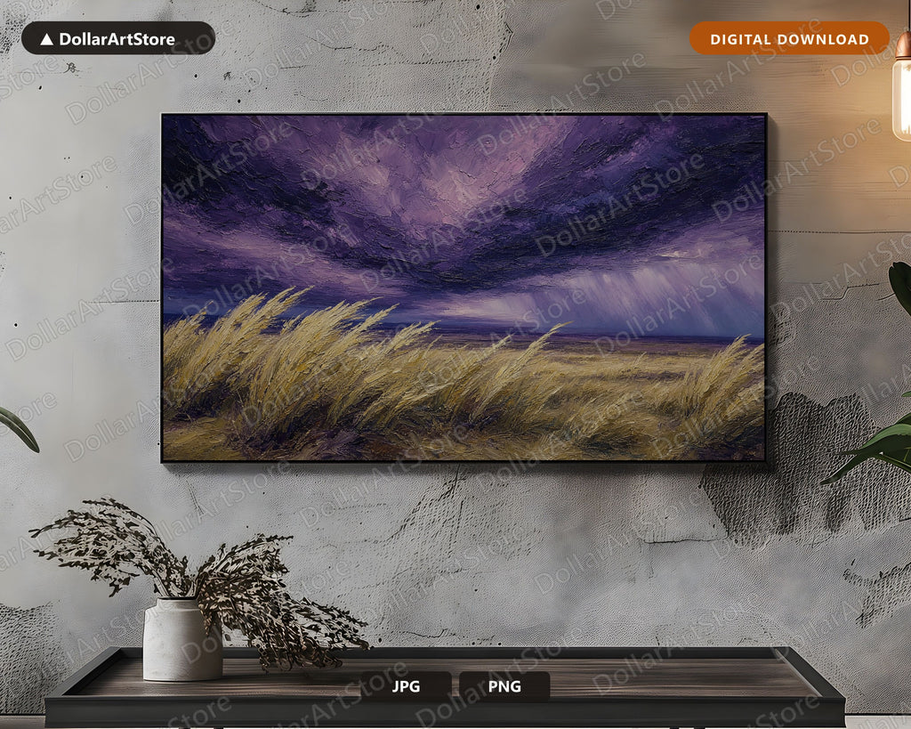 Moody Arctic Landscape Frame TV Art, Samsung Frame TV Digital Download, 4K Textured Polar Scenery